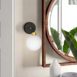 VÄGGLAMPA VÄGGLAMPA/KINKIET APP1301-1W Svart Guld