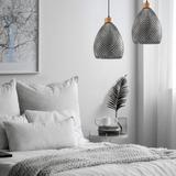 Retro glastaklampa APP897-1CP svart