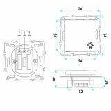 Uksekella Nupp OSTE JNH008-W WHITE