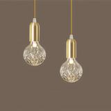 Hängande Taklampa Enkel Retro APP649-1CP Guld