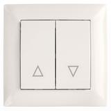 Venetian Blind Switch with Frame OSTE JNH009-W BEIGE