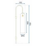 Vägglampa Väggarmatur Glas APP664-1W Guld