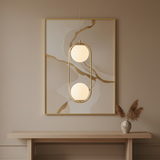 HÄNGENDE TAKLAMPA G134-2CP GULD