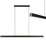 Hängande LED-taklampa APP1448-CP Svart 100 cm