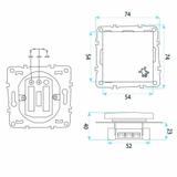 Uksekella Nupp OSTE JNH008-W GREY
