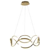 Modern taklampa LED + FJÄRRKONTROLL APP800-CP Twist Guld
