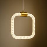 TAKLAMPA HÄNGANDE LED LHJ056-CP1 BORSTAD GULD