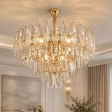 Kristall-pendellampa SWE080-CP 50cm GOLD