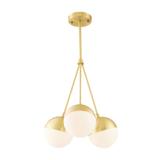 Hängande Lampa Glas Kula Opal APP688-3CP Guld