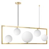 Hänglampa APP1020-5CP Guld