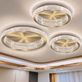 KRYSRSTALOWA TAKLAMPA PLAFOND APP1724-C 60cm BORSTAD GULD