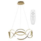 Modern taklampa LED + FJÄRRKONTROLL APP800-CP Twist Guld