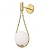 Vägglampa Väggarmatur Glasglob APP603-1W Guld