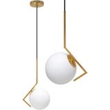 Modern Glaspendellampa för Tak APP429-1CP Guld