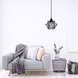 Taklampa Hängande APP941-1CP Set 36 cm Svart