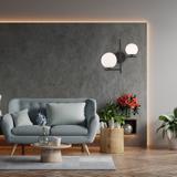 VÄGGLAMPA VÄGGLAMPA APP1170-2W Svart