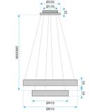 HÄNGLAMPA LED G043-2CP GULD