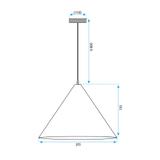 TAKLAMPA HÄNGANDE APP1443-1CP DARK WOOD