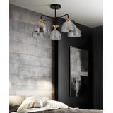 TAKLAMPA HÄNGANDE G085-5C Svart Speglad