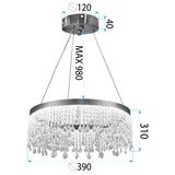 HÄNGLAMPA LED APP1730-1CP Guld 40 cm