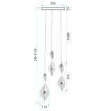 HÄNGLAMPA LED G028-3CP GULD