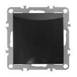Vienvietīga rozete ar zemējumu un vāciņu OSTE JNH005-G Black