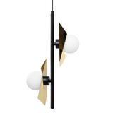HÄNGENDE TAKLAMPA APP1410-CP SVART/GULD