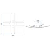 Modern LED-takplafond APP398-C