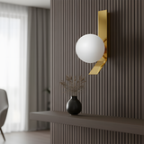 Vägglampa APP1758-1W Guld/Vit