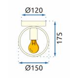 Vägglampa väggarmatur APP990-1W