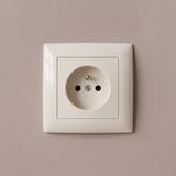Prise simple avec terre OSTE JHN001-G Beige