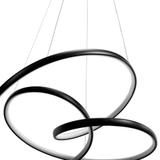 HÄNGANDE LED TAKLAMPA G006-CP Svart + FJÄRRKONTROLL