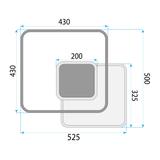 Taklampa LHJ079-C LED-plafond SVART