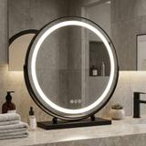 Spegel LED MAKE-UP Svart 50 cm