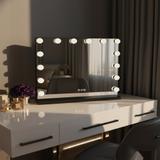 Spegel LED Hollywood Svart