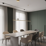 LED-pendellampa APP1778-CP Borstad Guld