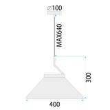 HÄNGENDE TAKLAMPA BLACK APP1670-1CP