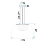 HÄNGLAMPA LED APP1690-1PC B Guld