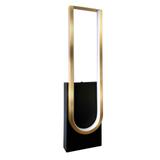 Vägglampa LED APP1782-W Borstad Guld/Svart