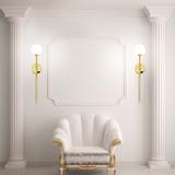 VÄGGLAMPA 75 cm APP580-1W GULD