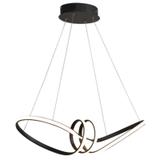 Modern taklampa LED + FJÄRRKONTROLL APP823-CP Svart