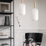 Hängande Lampa Glasrör Opal APP667-1CP Guld