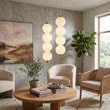 LED taklampa pendel LHJ118-4CP borstat guld
