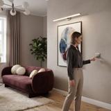LED sieninis šviestuvas 12W 58CM APP369-1W CHROM
