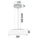 HÄNGLAMPA LED APP1691-1PC Guld