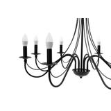 Rustik Takpendel Lampa APP648-8CP Svart
