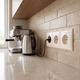 Háromszoros dugalj keret OSTE JNH015-3F Beige
