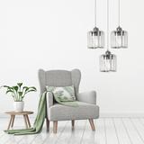 Kristalltaklampa APP510-3CPR Silver
