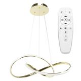 Taklampa Hängande Ring Modern LED + Fjärrkontroll APP394-CP Guld