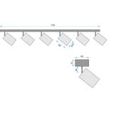 LAMPA SUFITOWA WISZĄCA JNH031-6C CZARNA